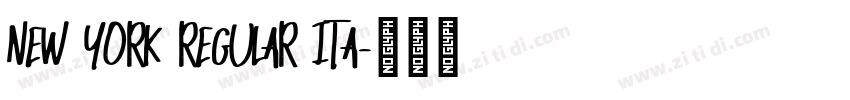 New York Regular Ita字体转换